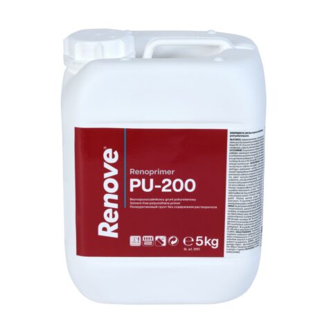 RENOVE Renoprimer PU 200 - 1К полиуретановая грунтовка под паркет без растворителя 5л